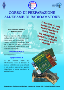 locandina corso radioamatori 2024